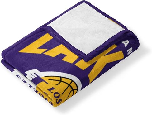 NORTHWEST NBA Los Angeles Lakers Silk Touch Throw Blanket, 50" x 60", High Block in Saudi Arabia