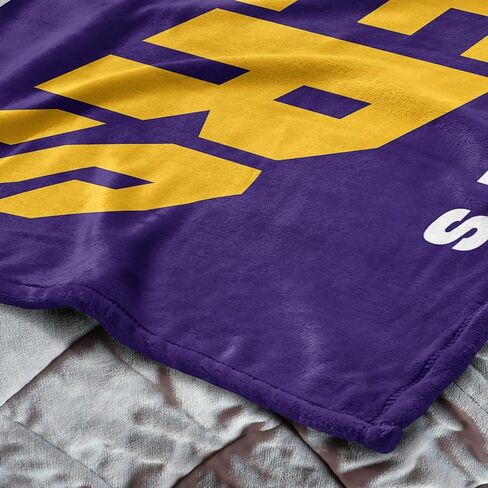 NORTHWEST NBA Los Angeles Lakers Silk Touch Throw Blanket, 50" x 60", High Block in Saudi Arabia