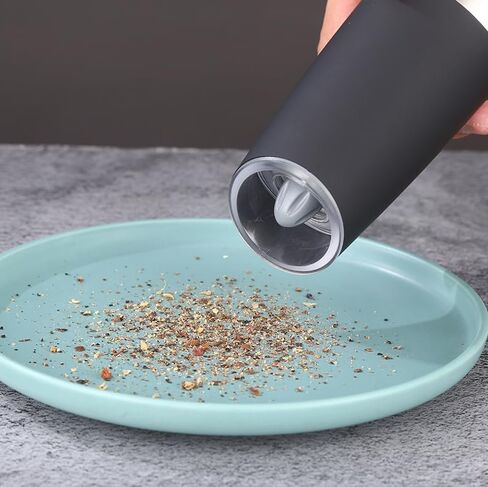 Electric Salt and Pepper Grinder Set – Gravity Activated Automatic Grinding, Flip to Start, 16 Batterys included Adjustable Coarseness, Refillable Pepper Mill with Stand Battery Operated, 2-Piece Set in Saudi Arabia