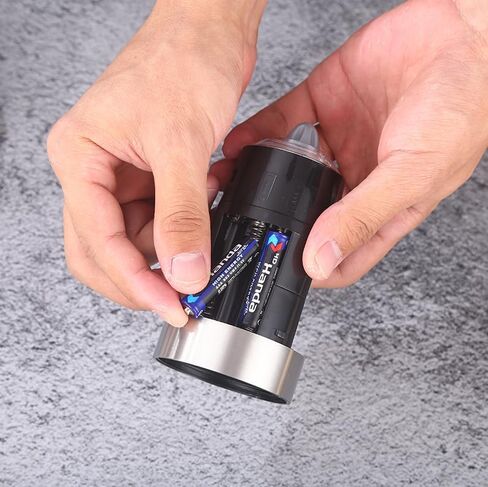 Electric Salt and Pepper Grinder Set – Gravity Activated Automatic Grinding, Flip to Start, 16 Batterys included Adjustable Coarseness, Refillable Pepper Mill with Stand Battery Operated, 2-Piece Set in Saudi Arabia