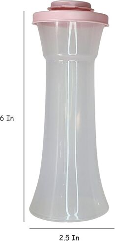 Tupperware Large Hourglass Salt and Pepepr Shaker Set Powder Pink in Saudi Arabia