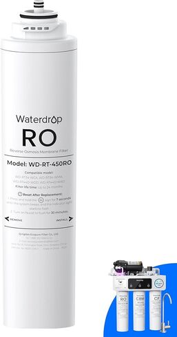 فلتر Waterdrop RT-450RO، بديل لنظام التناضح العكسي Waterdrop T3-C & T3-M & T4-A، حزمة من فلتر RO واحد، عمر 24 شهرًا in Kuwait
