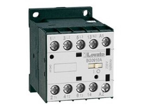 BG09.10A.24VAC | BG0910A024 | 11BG0910A024 | LOVATO MINI CONTACTOR, 3 Poles, 24VAC, 50/60HZ, 1NO Auxiliary Contact in Saudi Arabia