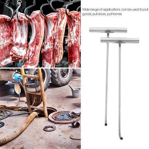 Levemolo غطاء فتحة هوك 15 بوصة T شكل سحب رافع أداة فائدة هوك لأغطية غرف التفتيش أبواب مصراع الأسطوانة ورفع الثقيلة in Kuwait