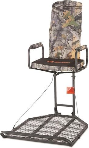 Guide Gear Deluxe Hang-On Tree Stand Chair for Hunting Cushion Seat Hunt Gear Equipment Accessories, Camo in Saudi Arabia