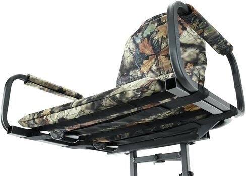 Guide Gear Deluxe Hang-On Tree Stand Chair for Hunting Cushion Seat Hunt Gear Equipment Accessories, Camo in Saudi Arabia
