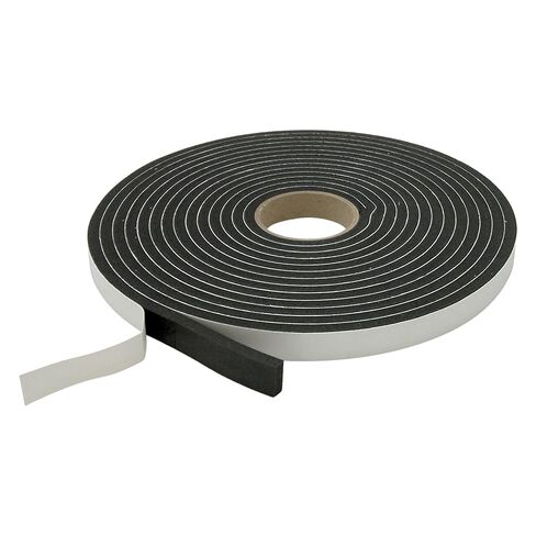 J.V. Converting JVCC SCF-01 Low-Density Single-Sided PVC Foam Tape Closed Cell, 3/4 in. x 30 ft. x 3/8 in. Thick (Black) in Saudi Arabia