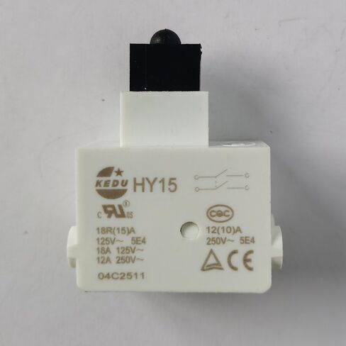 مفتاح ضغط KEDU HY15، مفاتيح تشغيل إيقاف التشغيل لمنشار ميتري 2NO 18A 125V 12A 250V 5E4 CQC CE in Saudi Arabia
