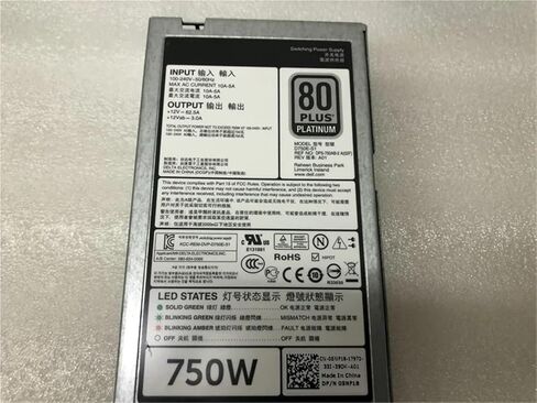1 قطعة ل R720/R620/R520/T620/R820/R920 750 واط PSU امدادات الطاقة N30P9 CWKMX 79RDR 5NF18 6W2PW in Kuwait