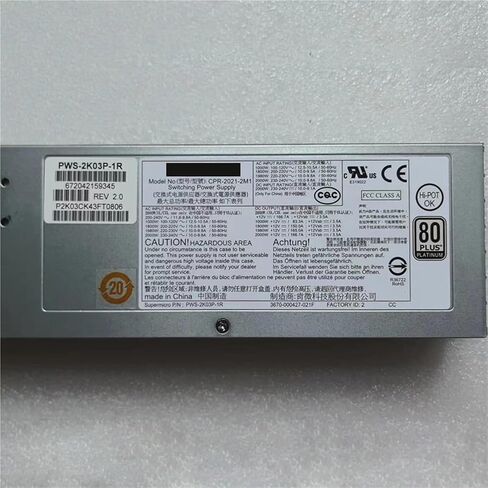 1pc for 2000W Switching Power Supply CPR-2021-2M1 PWS-2K03P-1R AC-DC Redundant PSU in Saudi Arabia