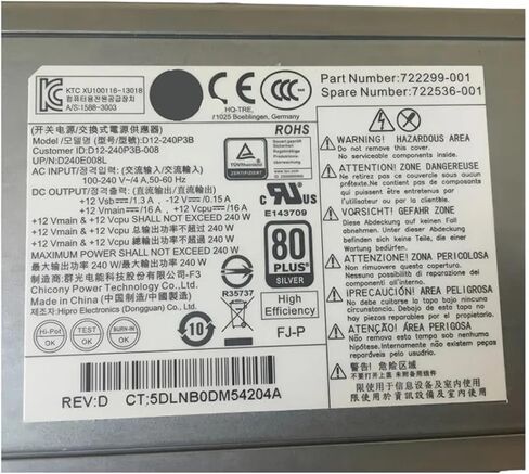 PSU Power Supply for 600 800G1SFF PS-4241-2HF D12-240P1A PC9055 PCA021 PCC002 PCC004 D12-240P3B in Saudi Arabia