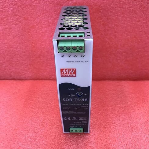 SDR-75-24 76.8 وات سكة DIN صناعية ذات مخرج واحد مع مصدر طاقة SDR-75 24V 3.2A in Kuwait