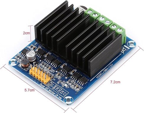 DC5 12V Duals Channel H Bridge Motor Driver Board Module, 0A 30A Motor Controller for DC Motor & Coreless Motor, for Toy Car Motors, Semi Conductor Refrigeration Control in Saudi Arabia