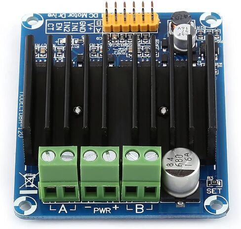 DC5 12V Duals Channel H Bridge Motor Driver Board Module, 0A 30A Motor Controller for DC Motor & Coreless Motor, for Toy Car Motors, Semi Conductor Refrigeration Control in Saudi Arabia