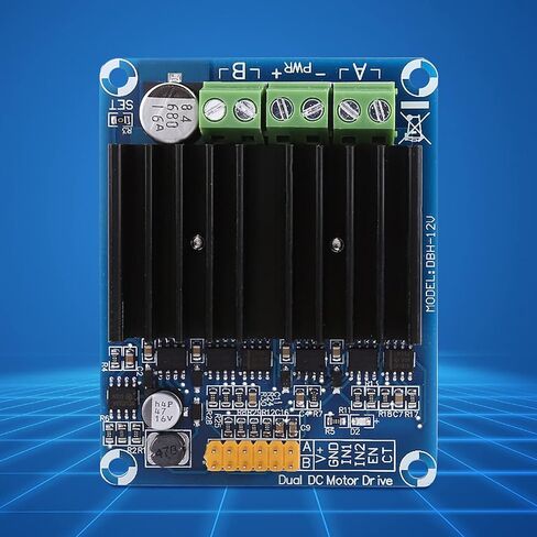 DC5 12V Duals Channel H Bridge Motor Driver Board Module, 0A 30A Motor Controller for DC Motor & Coreless Motor, for Toy Car Motors, Semi Conductor Refrigeration Control in Saudi Arabia