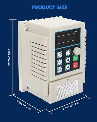 FAHKNS محرك التردد المتغير AC 220V/0.75kw 1HP 5A VFD العاكس مرحلة واحدة إلى 3 محول تردد المرحلة للتحكم في سرعة محرك المغزل in Saudi Arabia