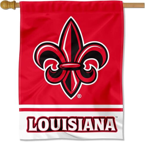 Louisiana Lafayette Ragin Cajuns Wordmark Logo House Flag Banner in Saudi Arabia