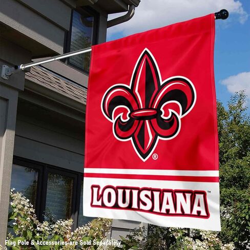 Louisiana Lafayette Ragin Cajuns Wordmark Logo House Flag Banner in Saudi Arabia