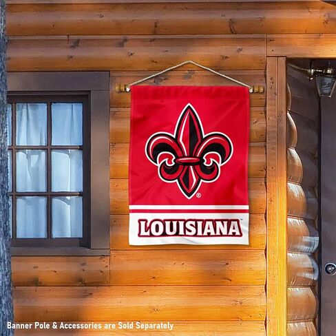Louisiana Lafayette Ragin Cajuns Wordmark Logo House Flag Banner in Saudi Arabia