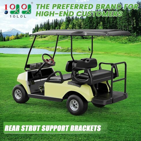 10L0L Heavy Duty Golf Cart Rear Strut Support Brackets for Club Car DS Long Roof (Fits 88 Inch Long Top Models Only), Durable Rear Strut Brace & Long-Lasting Performance in Kuwait