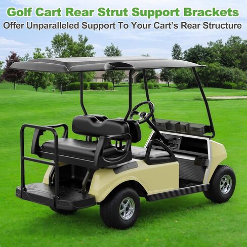 10L0L Heavy Duty Golf Cart Rear Strut Support Brackets for Club Car DS Long Roof (Fits 88 Inch Long Top Models Only), Durable Rear Strut Brace & Long-Lasting Performance in Kuwait