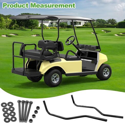 10L0L Heavy Duty Golf Cart Rear Strut Support Brackets for Club Car DS Long Roof (Fits 88 Inch Long Top Models Only), Durable Rear Strut Brace & Long-Lasting Performance in Kuwait