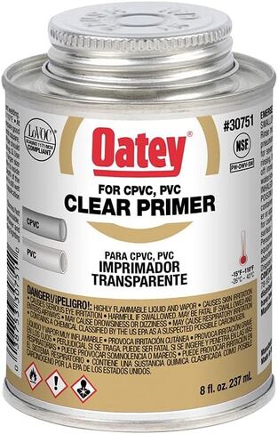 Oatey 30750, 4 oz, Clear Pipe Primer/Cleaner, 4 Fl Oz (Pack of 1) in Saudi Arabia