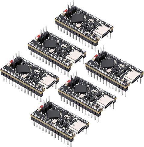 3pcs مسبقًا Pro Micro Atmega32U4 5V 16MHz لوحة متحكم Microcontroller USB C متوافقة مع Arduino IDE in Saudi Arabia