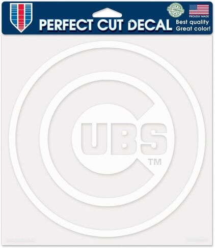 ملصق WinCraft Chicago Cubs مقاس 8 × 8 بوصة مقطوع بشكل مثالي in Kuwait