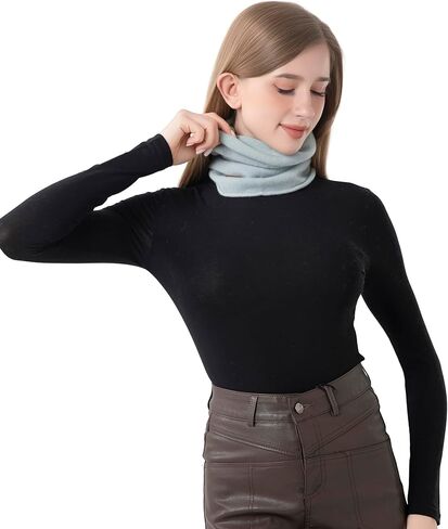 وشاح رقبة من الكشمير بنسبة 100% للرجال والنساء وشاح محبوك ناعم ودافئ للرجال والنساء in Saudi Arabia