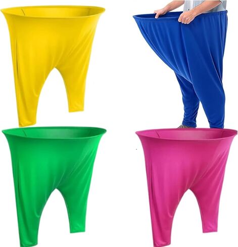 Cutecrop 4 Pcs Granny Pants Toss Game for Outdoor Giant Pants Yard Game Family Gatherings Tossing & Catching Recreational Prop Outdoor Toss for Baby Shower, Birthday, Reunion, Backyard BBQ Party in Saudi Arabia