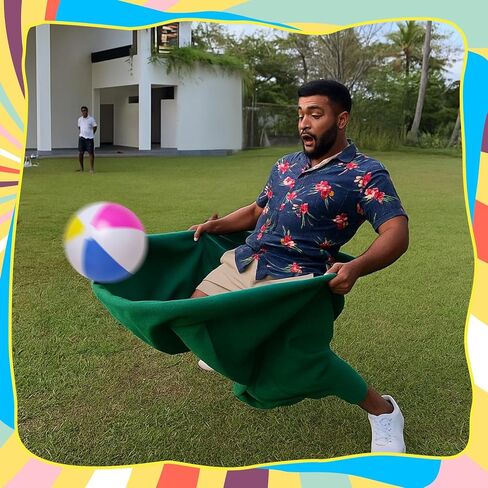 Cutecrop 4 Pcs Granny Pants Toss Game for Outdoor Giant Pants Yard Game Family Gatherings Tossing & Catching Recreational Prop Outdoor Toss for Baby Shower, Birthday, Reunion, Backyard BBQ Party in Saudi Arabia