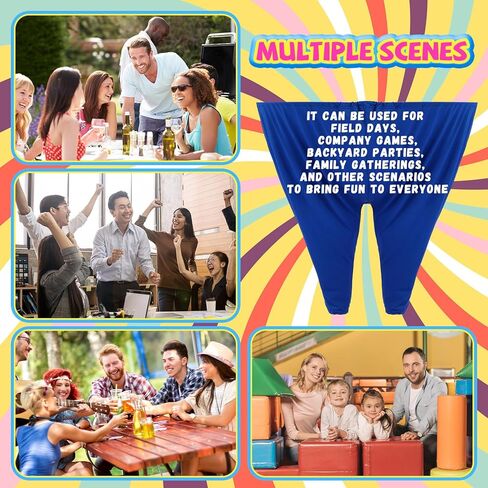 Cutecrop 4 Pcs Granny Pants Toss Game for Outdoor Giant Pants Yard Game Family Gatherings Tossing & Catching Recreational Prop Outdoor Toss for Baby Shower, Birthday, Reunion, Backyard BBQ Party in Saudi Arabia
