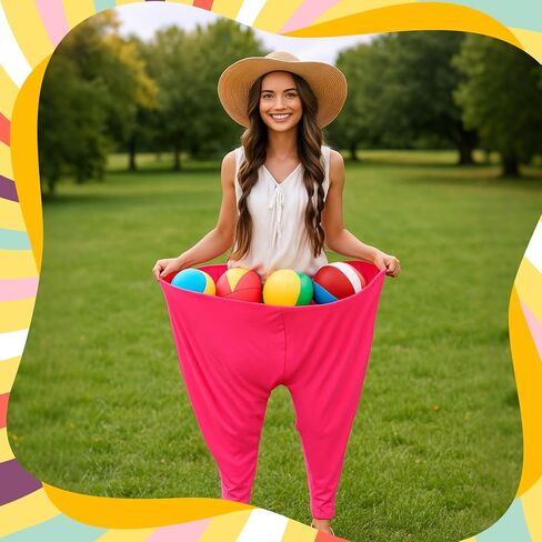 Cutecrop 4 Pcs Granny Pants Toss Game for Outdoor Giant Pants Yard Game Family Gatherings Tossing & Catching Recreational Prop Outdoor Toss for Baby Shower, Birthday, Reunion, Backyard BBQ Party in Saudi Arabia