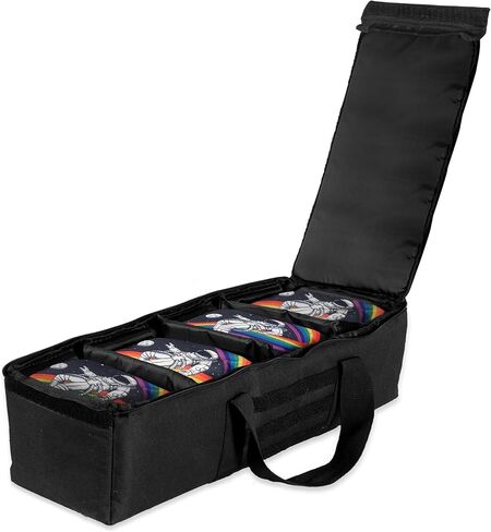 Play Platoon Cornhole Bag Carrying Bag, with 4 Separation Pouches, Black in Saudi Arabia