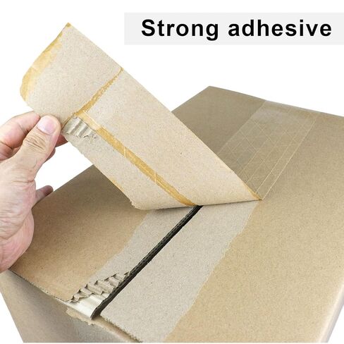 BOMEI PACK Wide Brown Reinforced Kraft Paper Packing Tape 3inch, Self Adhesive Paper Gummed Packing Tape, for Heavy Duty Packaging, Shipping, Moving and Storage, 72mmX 55yds in Saudi Arabia