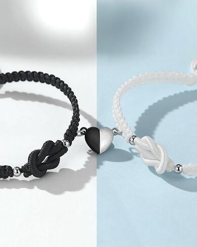 UNGENT THEM Magnetic Knot Couples Bracelets Anniversary Birthday Valentines Christmas Gifts for Boyfriend Girlfriend Women Men in Saudi Arabia