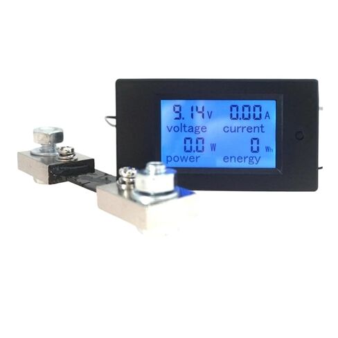مقياس الفولتميتر الرقمي بتيار مستمر 6.5-100 فولت 50 أمبير/100 أمبير LCD 4 في 1 تيار مستمر الجهد الكهربائي الحالي مقياس الطاقة تحويلة الأمبيريميترو (تحويلة 50 أمبير) in Kuwait