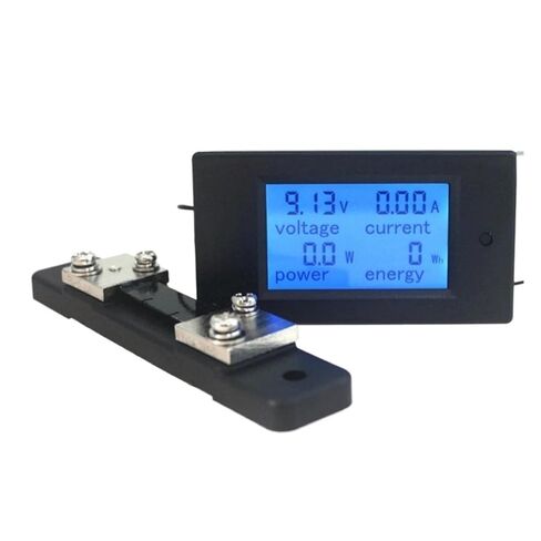 مقياس الفولتميتر الرقمي بتيار مستمر 6.5-100 فولت 50 أمبير/100 أمبير LCD 4 في 1 تيار مستمر الجهد الكهربائي الحالي مقياس الطاقة تحويلة الأمبيريميترو (تحويلة 50 أمبير) in Saudi Arabia