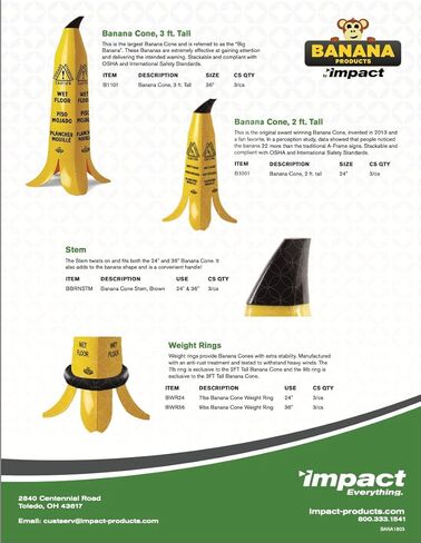 IMPB1001 - مخاريط الأرضية المبللة بالموز in Saudi Arabia