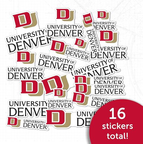 Desert Cactus University of Denver Sticker Pioneers DU Vinyl Decals Laptop Water Bottle Car Scrapbook Sheet T1 (Type 1-1) in Saudi Arabia