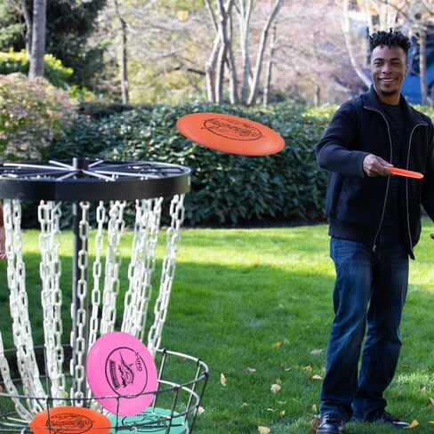 مجموعة X-UFO Disc Golf - مجموعة Disc Golf Pro Starter مكونة من 3 عبوات مع مضرب، سائق، متوسط ​​المدى، أقراص صغيرة، 157-175 جم للتدريب والرياضات الخارجية (TPE-3RBY) in Kuwait