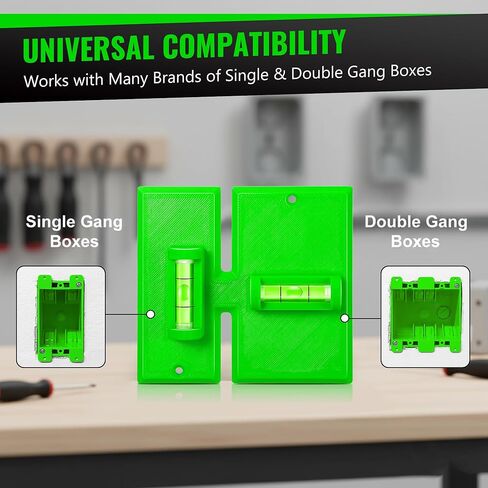 Labor Saving Devices for Old Work Box, Electrical Cutter, Low Voltage Tools for 1 Gang/2 Gang Metal Boxes, Non Metallic Electrical Extender, Wall Outlet Template Built in Level in Saudi Arabia