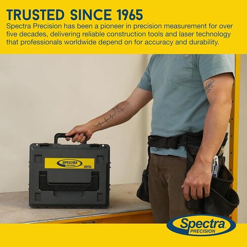 Spectra Precision LT180G Green Crossline & 4-Point Laser with Bracket, Target, Hard Case & Li-Ion Battery Charger — ±1/8″ Accuracy, Self-Leveling, Dual Mode in Kuwait