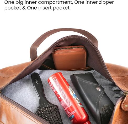 Handmade World Leather Duffle Gym Sports Bag For Men Women 'The GoalGear' Carry all Luggage Hold all Travel Overnighter Weekender Bag (With Strap) in Saudi Arabia