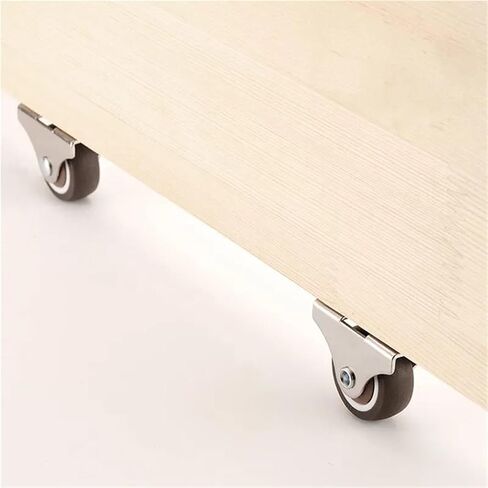 1inch Small Low Profile Soft Rubber Wheel Rolling Castor Mini Rigid Silent 4Pcs(4pcs) in Kuwait