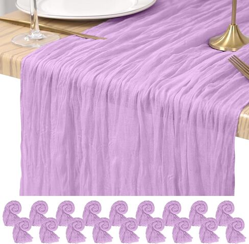 6 Pack Cheesecloth Table Runner Light Pink 10Ft Rustic Boho Gauze Table Runner Romantic Long Sheer Fabric Cheesecloth Table Runner for Wedding Festival Birthday Anniversary Dinner Outdoor Events in Saudi Arabia