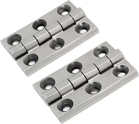 Stainless Steel Industrial Heavy 90 * 59 Thickened Six Knots Cabinet Door Hinges 1Pcs(Mirror-Stainless) in Saudi Arabia