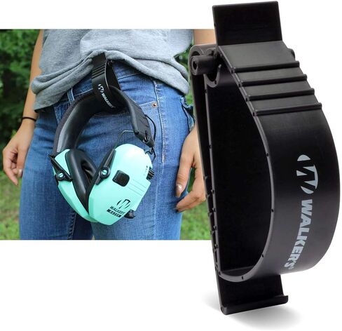 Walker's Game Ear Belt Clip Holder for Ear Muffs, Glasses, Rope, Ect, Black, One Size (GWP-BELTLOOP) in Saudi Arabia