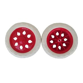Cart Wheels Trolley Caster Replacement 6.5 Inch Dia Rubber Foaming 2Pcs(3) in Kuwait